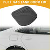 Black carbon fiber fuel tank door cap with textured diagonal weave for 2024-2025 toyota prius from the back side