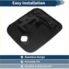 Black plastic fuel tank door cover for toyota tundra 2000-2002 with seamless design and fitted mounting brackets