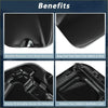 Black glossy fuel tank door for toyota tacoma 2005-2016 with sleek molded design for weather resistance and style