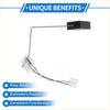 Fuel tank sending unit for toyota highlander 2004-2013 with black silver plastic housing curved metal arm and wire connectors