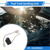 Black plastic fuel tank sending unit with metal float arm and two wire connectors for toyota hilux 2004-2015