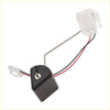 Fuel tank sending unit for toyota tacoma with black plastic body metallic rod and red black wires shown from back side