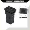Black plastic garage opener push button switch with house icon for Toyota Land Cruiser 4Runner 2003-2023