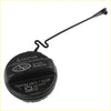 Black plastic gas cap fuel tank cover for toyota 4runner 2010-2013 with pull handle and e15-e85 gasoline text
