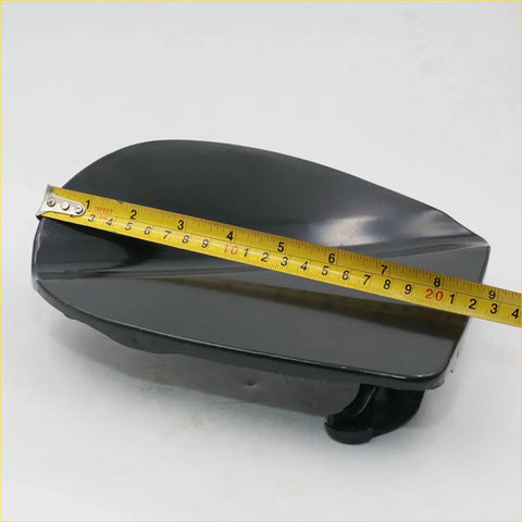 Black glossy plastic motorcycle side mirror housing with curved aerodynamic design for nissan navara king cab d40 fuel lid