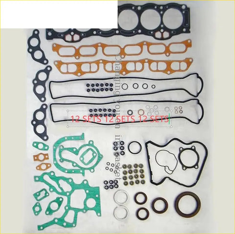 A collection of black orange and green engine gasket sets for toyota 1gge 1ggeu gx71 crown cs71 ga61 full set