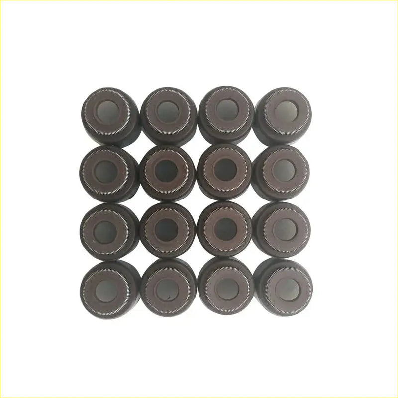 Black cylindrical 16pcs gasket pro valve stem oil seals for mitsubishi lancer galant fortis md engine use