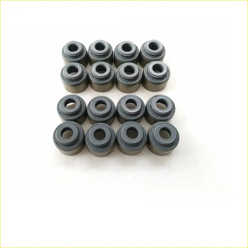 Black rubber valve cover seals in a grid for gasket pro 1kdf tv toyota hiace dyna hilux fortuner 16pcs oil seal