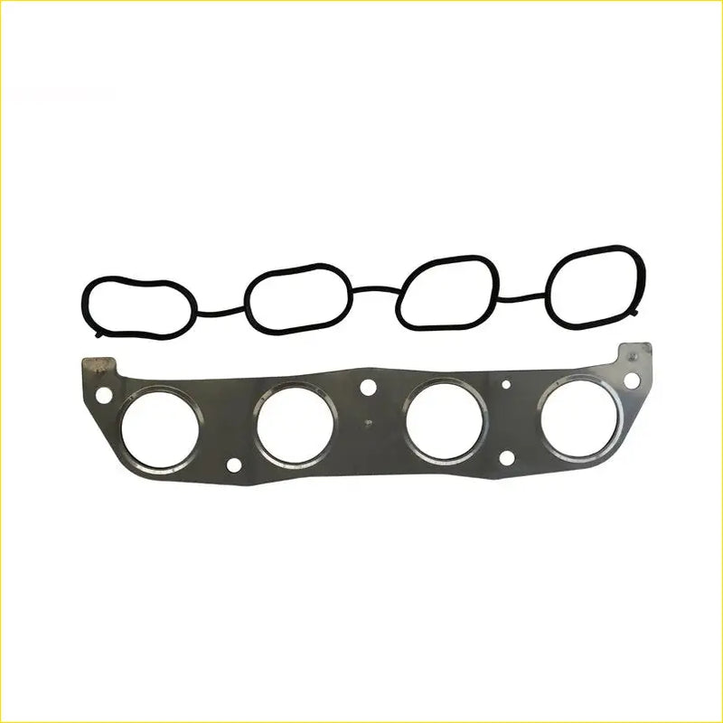 Metallic gray engine head gasket with black rubber seals for toyota avensis corolla auris intake exhaust manifold