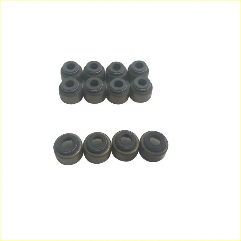Set of ten black rubber valve stem oil seals for gasket pro 2e 3e toyota corolla tercel 12v engine