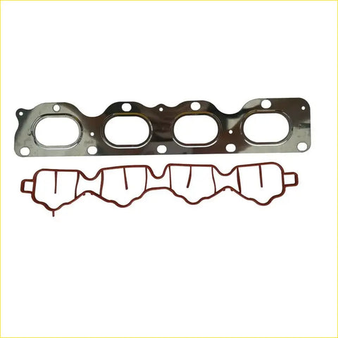 Chrome-plated metal intake manifold gasket with red rubber sealant ring for chevrolet orlando 2ho lde llu z18xer a18xer use