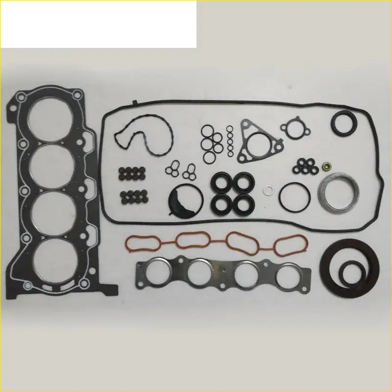 Black rubber and metal gasket pro set with seals rings and bolts for toyota corolla auris 2zrfe 1.6 1.8 engine