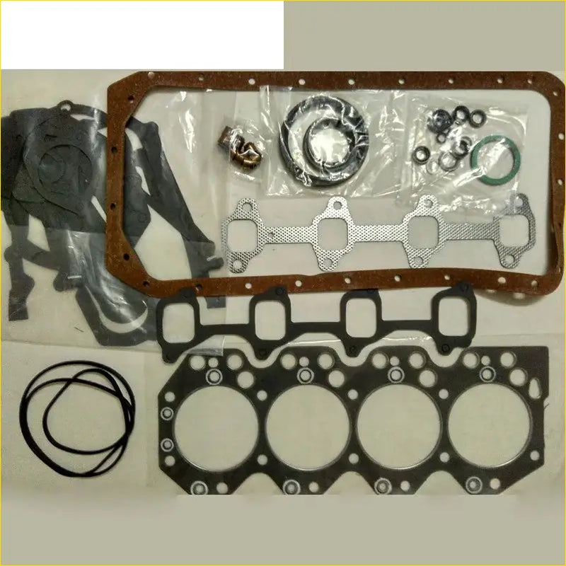Black rubber gasket set with metal parts and seals for daihatsu delta 3b 13b full set