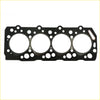 Black rubber gasket pro 4d56 cylinder head gasket with four circular openings for mitsubishi engine alignment
