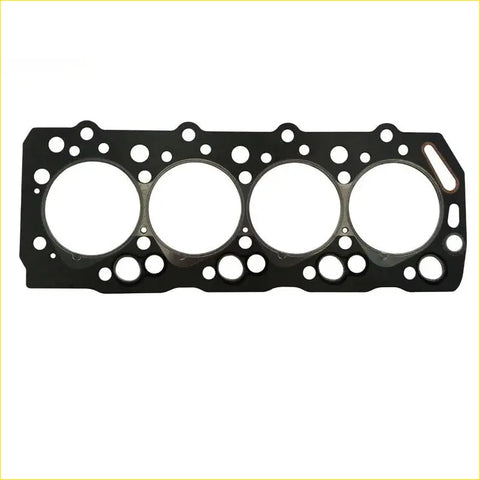 Black rubber 4d56 cylinder head gasket with four circular openings for mitsubishi engine alignment use