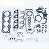 Black rubber gasket set with metallic seals washers and bolts for mitsubishi galant or proton persona 400