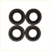 Set of four black rubber oil seals gasket pro 4efe 4e fe for toyota corolla spark plug gasket
