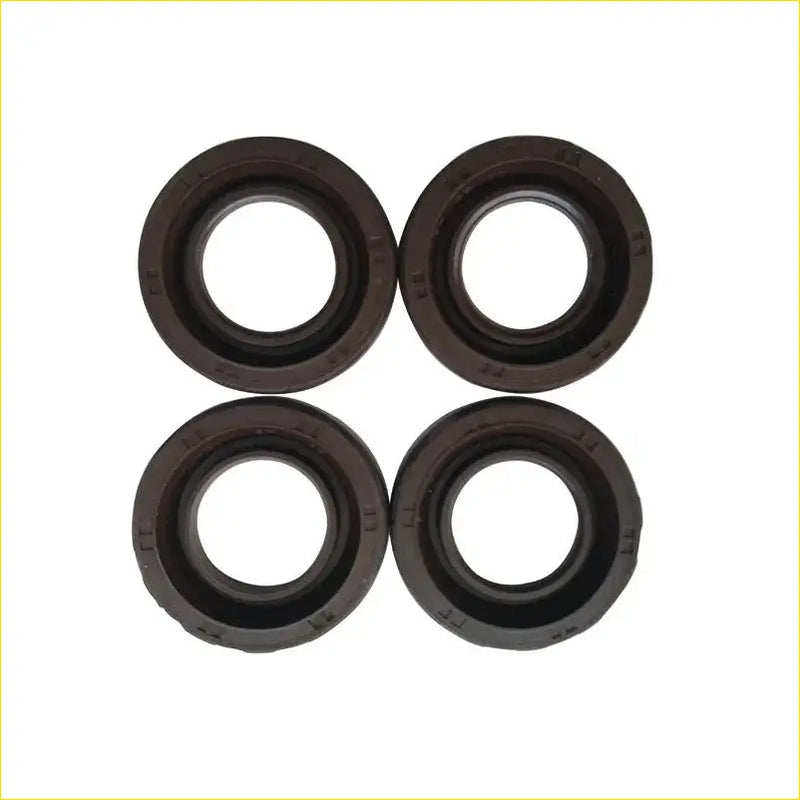 Set of four black rubber oil seals gasket pro 4efe 4e fe for toyota corolla spark plug gasket