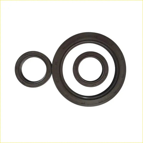 Black rubber crankshaft oil seals gasket pro 4efe 4e-fe for toyota corolla shown front side