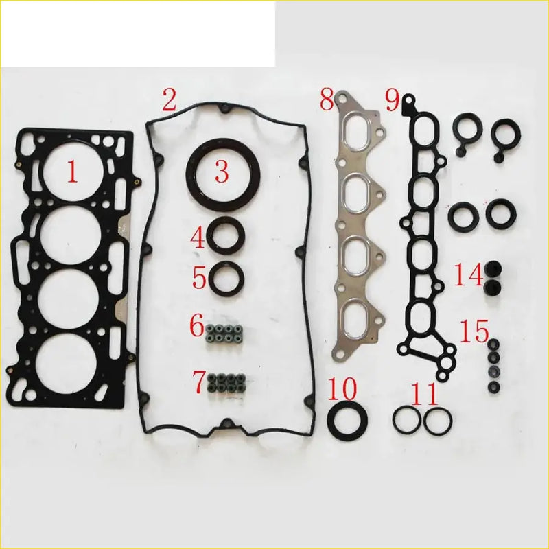 Black rubber gasket set for engine head from gasket pro for mitsubishi colt czc turbo 16v 1.5 full set