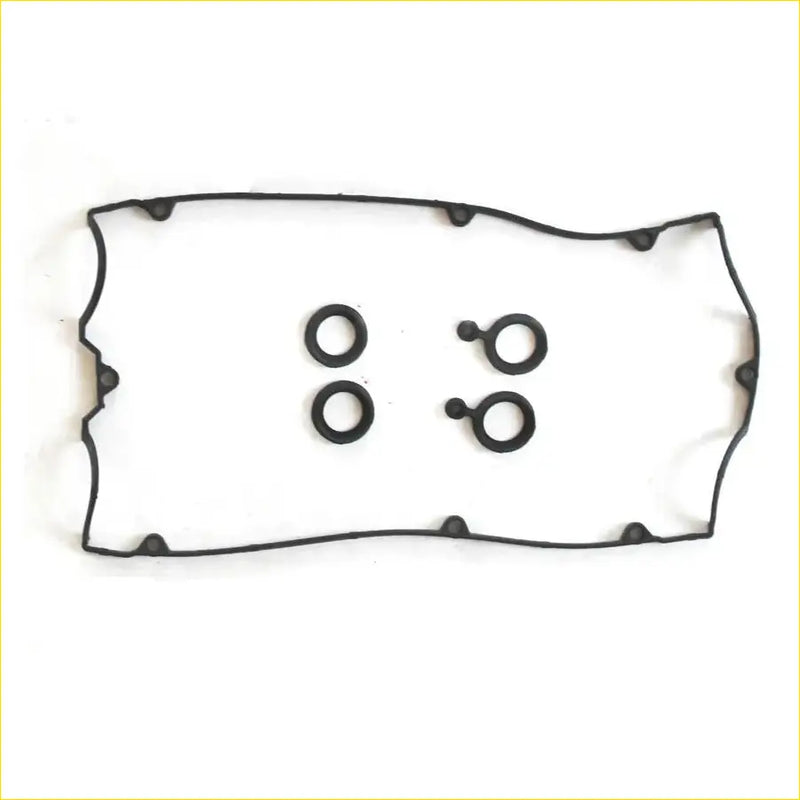 Black rubber engine valve cover gasket set with four o-rings for mitsubishi colt smart forfour 1.5 cylinder head cover