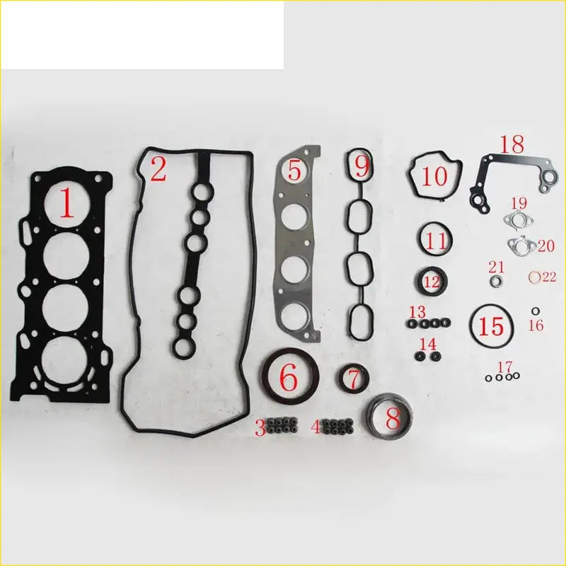 Black rubber gasket set for engine head metal full set for toyota corolla 16v 4zzfe by gasket pro