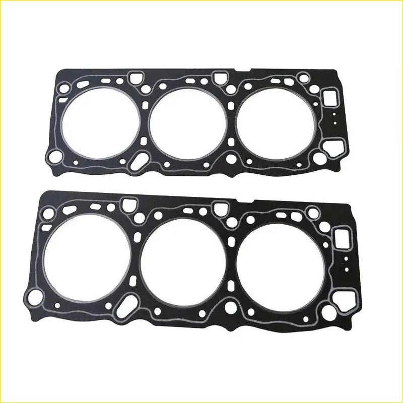 Black rubber head gasket with three circular openings for mitsubishi montero sport 3.0 cylinder engine use