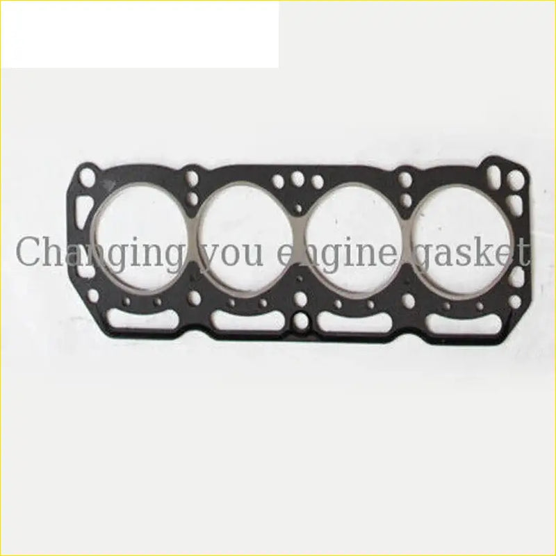 Black rubber engine head gasket with four circular openings and reinforced edge for nissan sunny cherry 1.2 cylinder head