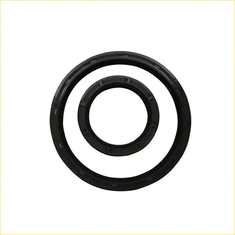 Black rubber gasket with concentric circles for mazda mpv tribute ford maverick 3.0 v6 crankshaft oil seal 2pcs