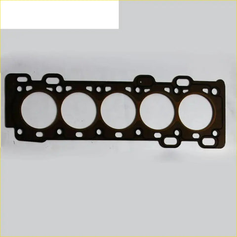 Black rubber cylinder head gasket with five circular openings for volvo s40 ii v50 c30 2.4 engines
