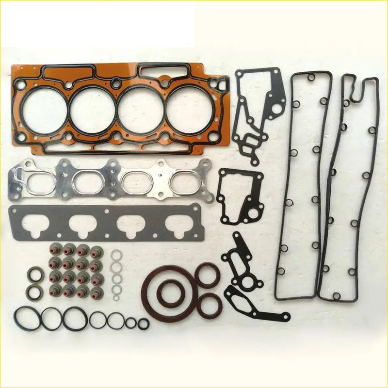 Orange and black metal full gasket set with valve cover gaskets rubber seals and o-rings for citroen c8 peugeot 407 coupe