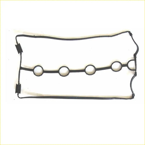 Black rubber valve cover gasket with five circular openings and reinforced edges for chevrolet kalos lacetti aveo 1.4 1.6l
