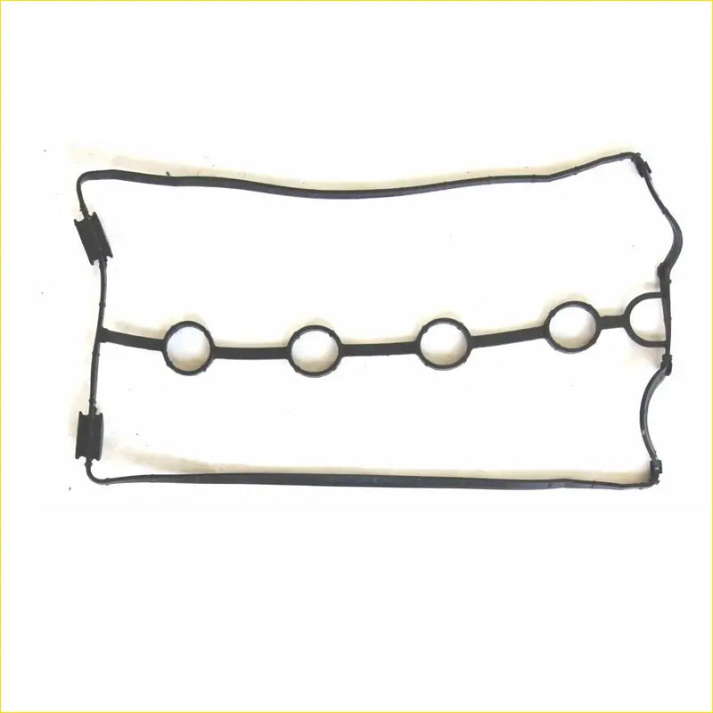 Black rubber valve cover gasket with five circular openings and reinforced edges for chevrolet kalos lacetti aveo 1.4 1.6l