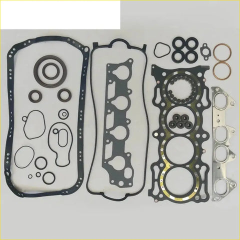 Black rubber gasket set with metallic rings and seals for engine use in gasket pro f22b1 honda accord v 2.2 metal full set