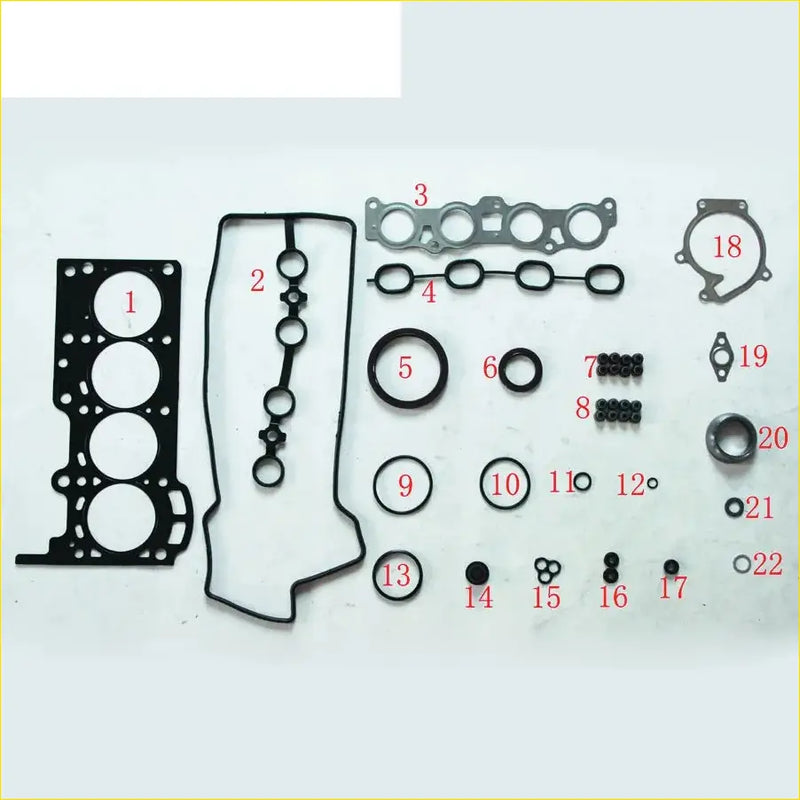 Black rubber gasket set for engine head by gasket pro for daihatsu terios sirion yrv 1.3 16v k3-ve engines
