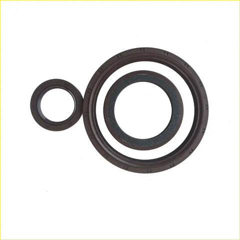 Black rubber gaskets one large one small for ford asia ozeania endeavour mazda wl crankshaft oil seal