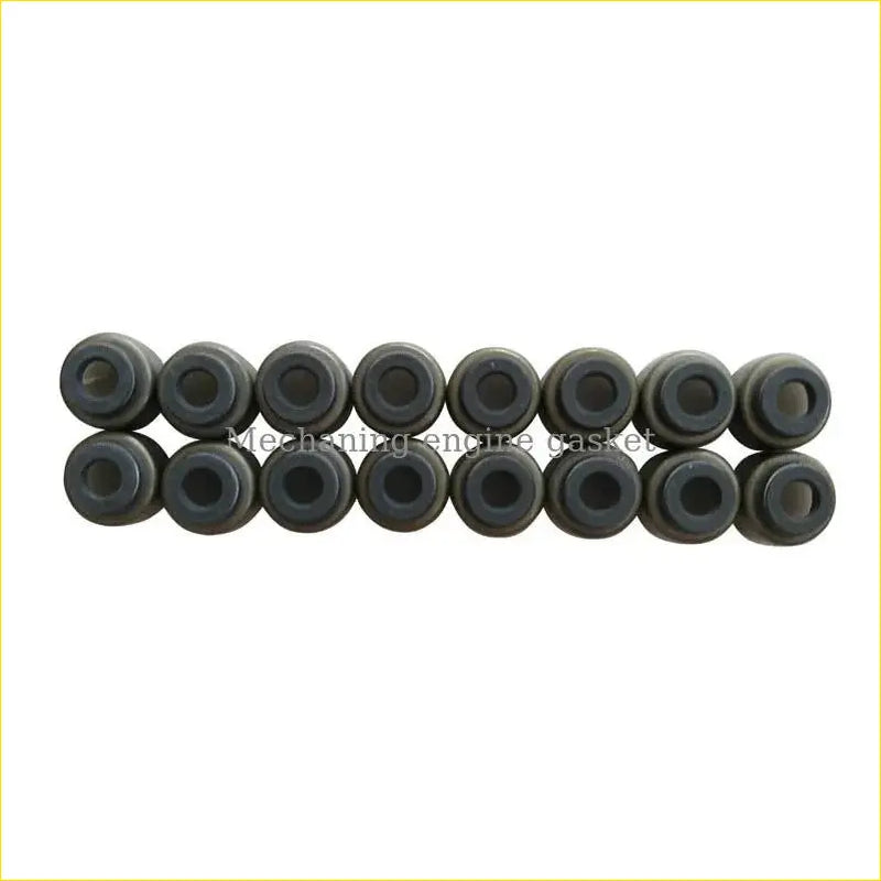 Black rubber valve stem oil seal gaskets arranged in two rows for honda concerto or civic d16z2 d15b 16pcs set