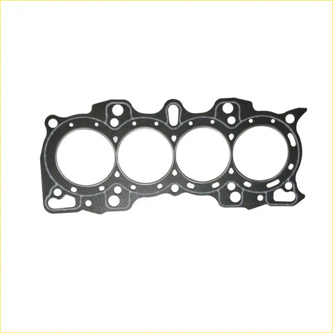 Black rubber head gasket with four circular openings and bolt holes for honda crv rd1 16v b20b2 cylinder head