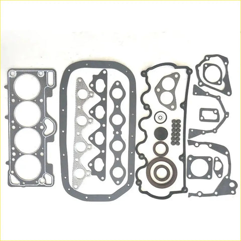 Set of black rubber and metal engine gaskets for hyundai accent g4e g4ek 4-cylinder engine full set