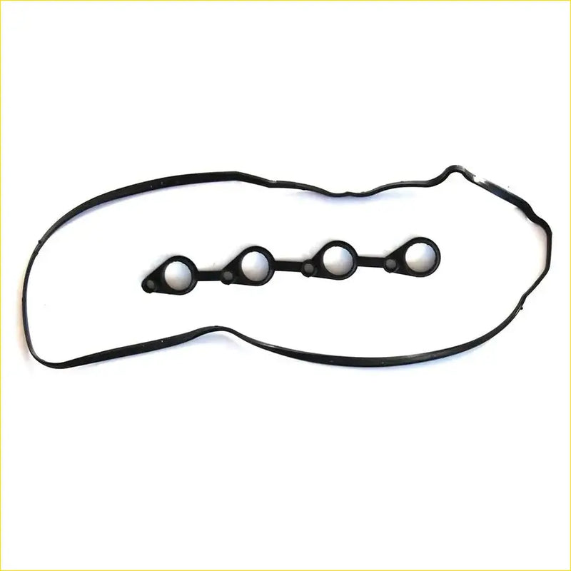 Black rubber gasket with four circular openings and flexible band for gasket pro Hyundai i20 i30 kia soul cerato 1.6 engine