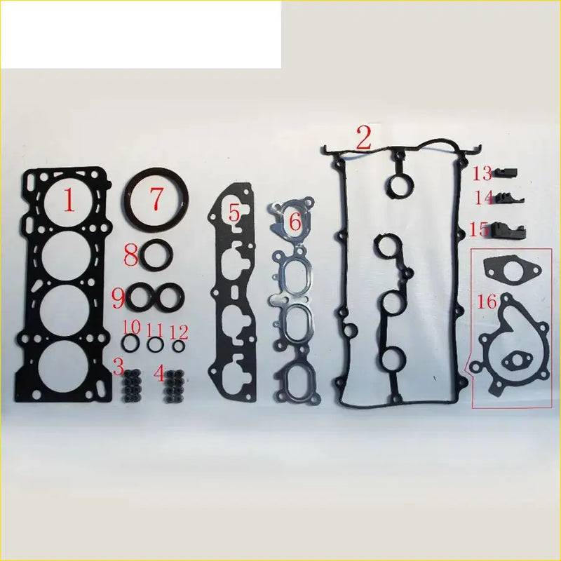 Black rubber gasket set made of metal for mazda 626 ford probe ii 2.0 fs engine components by gasket pro