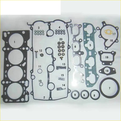 Black rubber gasket set with metallic hardware for mazda premacy cp 19 and 626 iv ge 18 i fp metal