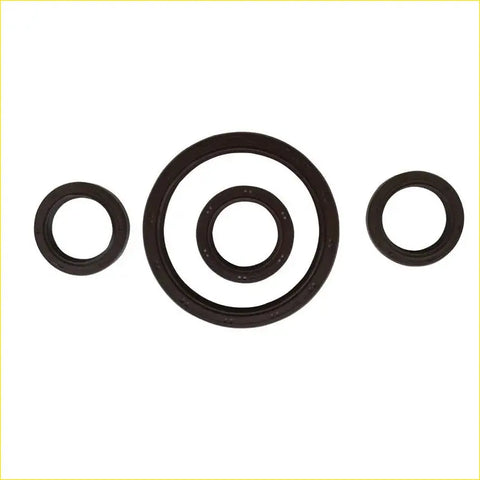 Set of three black rubber gasket pro crankshaft oil seals for mazda protege 16v dohc zm in different sizes