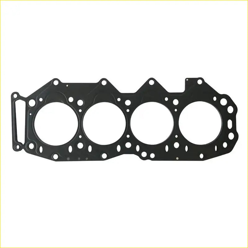 Black engine head gasket with four circular openings and bolt holes for mazda w6 ford everest ranger 2.5 d cylinder use