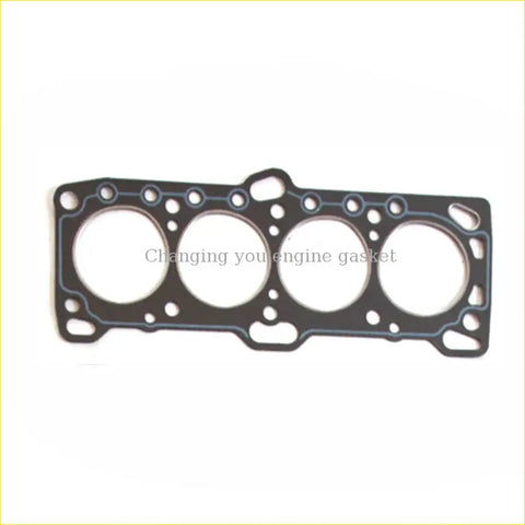 Black gasket pro cylinder head gasket with four circular openings and edge holes for mitsubishi tredia hyundai sonata 1.8