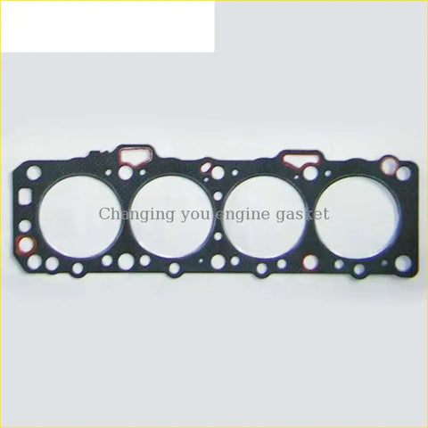 Black engine head gasket with four circular openings and holes for nissan bluebird ld20 cylinder head gasket pro part