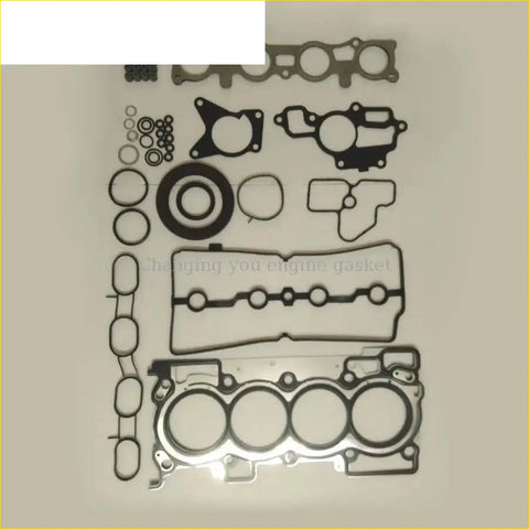 Black rubber gasket set with metallic parts for nissan bluebird sylphy x-trail qashqai sentra renault clio laguna 20 mr20de