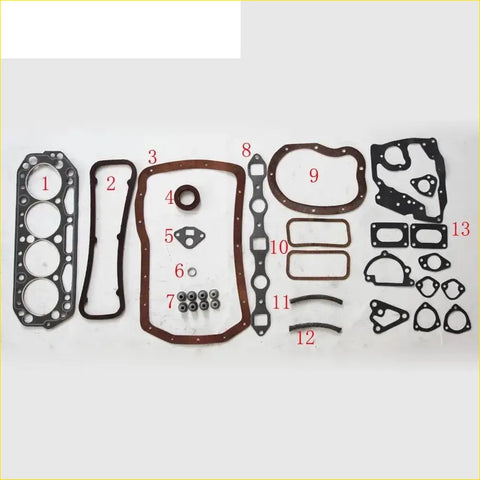 Black and brown rubber gasket set for engine components for nissan cabstar pickup homer truck 1.5 j16 j15