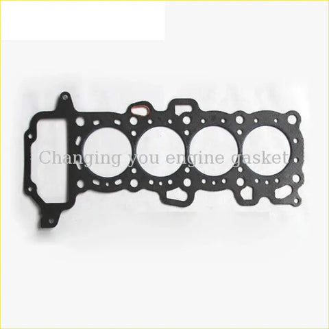 Black gasket pro engine head gasket with four circular openings and textured surface for nissan micra 16v cg10de cg13de