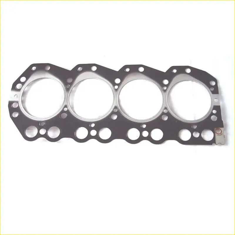 Black engine head gasket with four circular openings and edge holes for nissan urvan cabstar pickup frontier td25